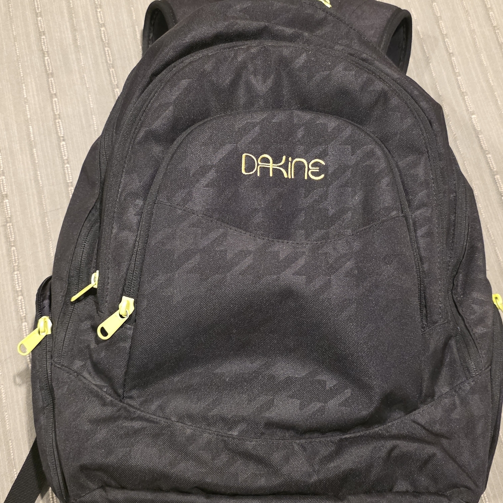 Dakine Black Backpack with Floral Accents